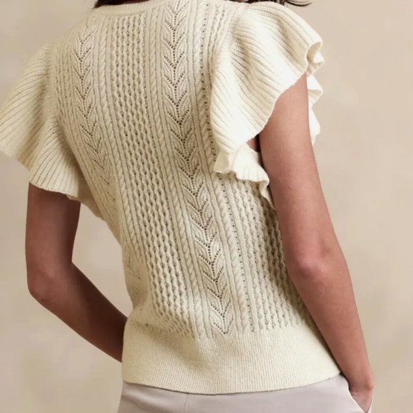 JUNIE WOOL SWEATER TOP (BLACK) - Picture 6 of 6